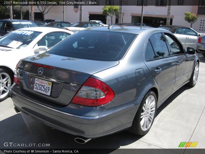 Flint Grey Metallic / Black 2007 Mercedes-Benz E 550 Sedan
