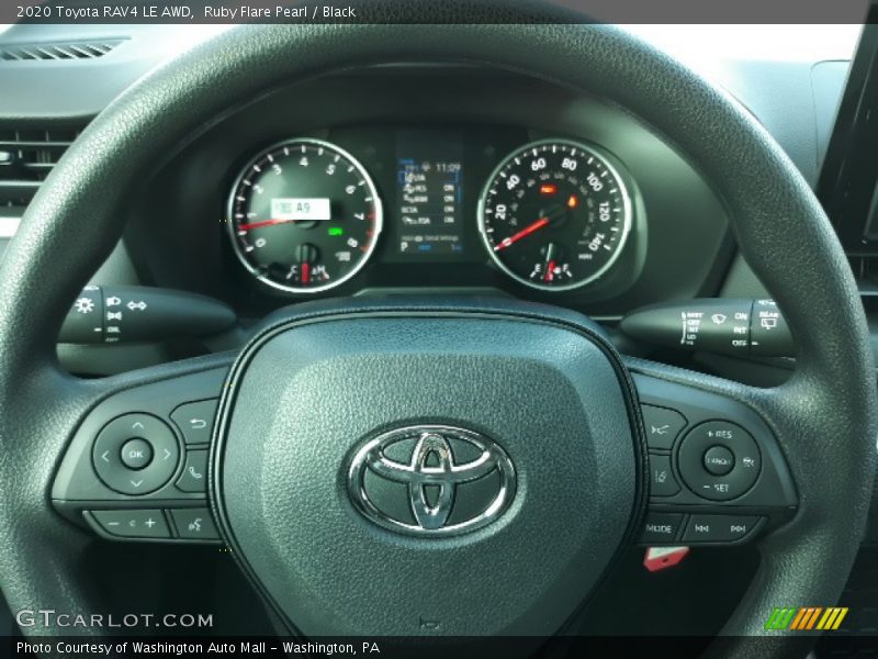 Ruby Flare Pearl / Black 2020 Toyota RAV4 LE AWD