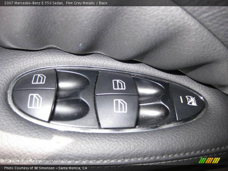 Flint Grey Metallic / Black 2007 Mercedes-Benz E 550 Sedan