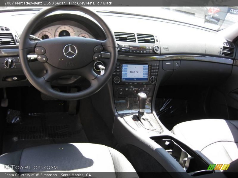 Flint Grey Metallic / Black 2007 Mercedes-Benz E 550 Sedan
