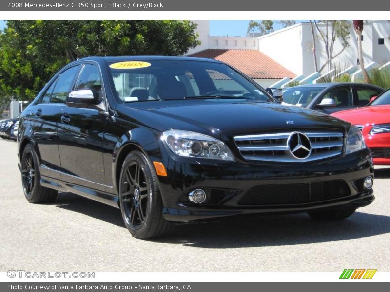 Black / Grey/Black 2008 Mercedes-Benz C 350 Sport