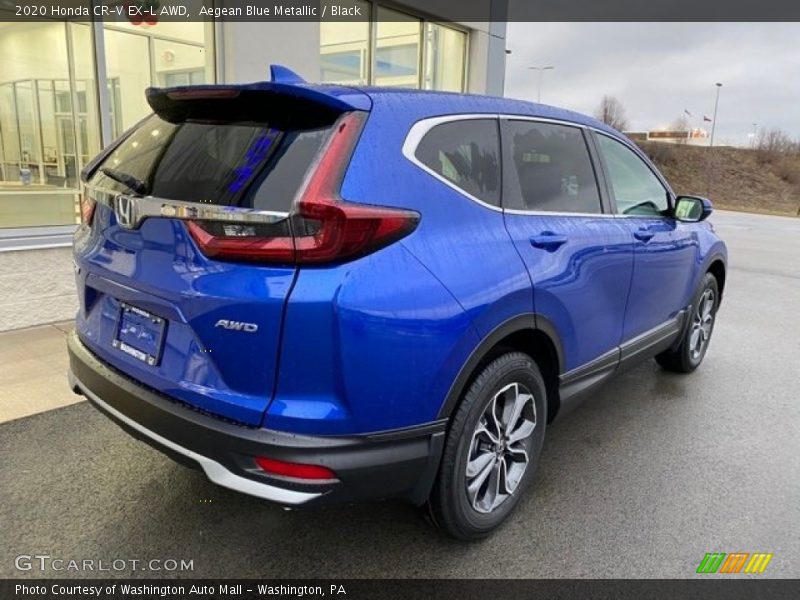 Aegean Blue Metallic / Black 2020 Honda CR-V EX-L AWD