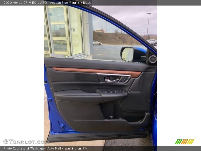 Aegean Blue Metallic / Black 2020 Honda CR-V EX-L AWD