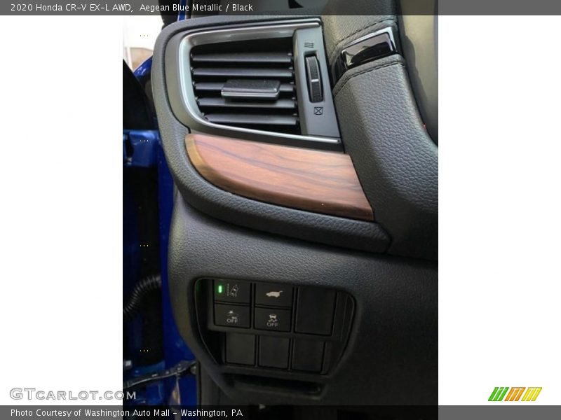 Aegean Blue Metallic / Black 2020 Honda CR-V EX-L AWD