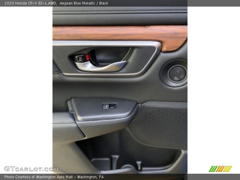 Aegean Blue Metallic / Black 2020 Honda CR-V EX-L AWD