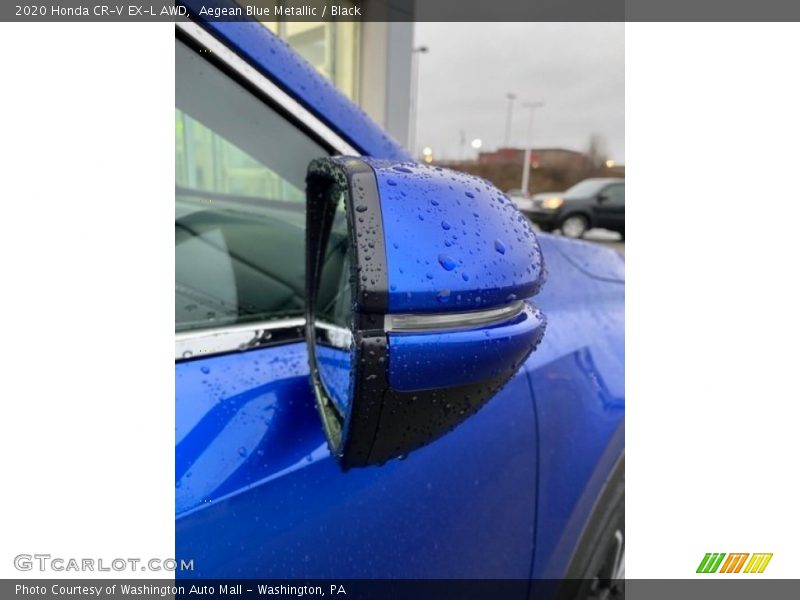 Aegean Blue Metallic / Black 2020 Honda CR-V EX-L AWD