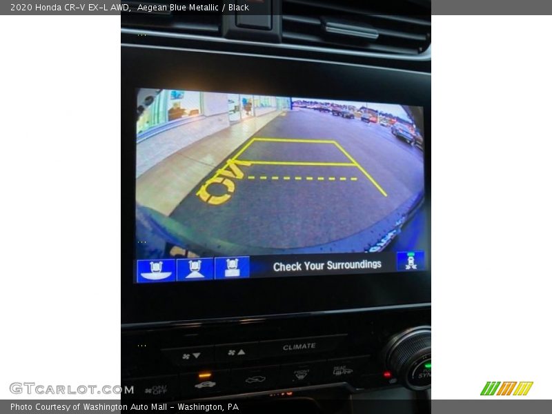 Aegean Blue Metallic / Black 2020 Honda CR-V EX-L AWD