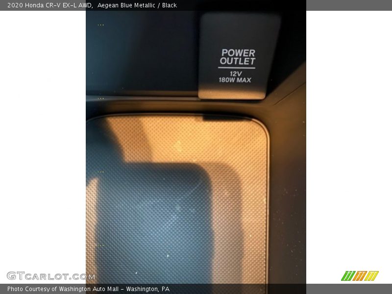 Aegean Blue Metallic / Black 2020 Honda CR-V EX-L AWD