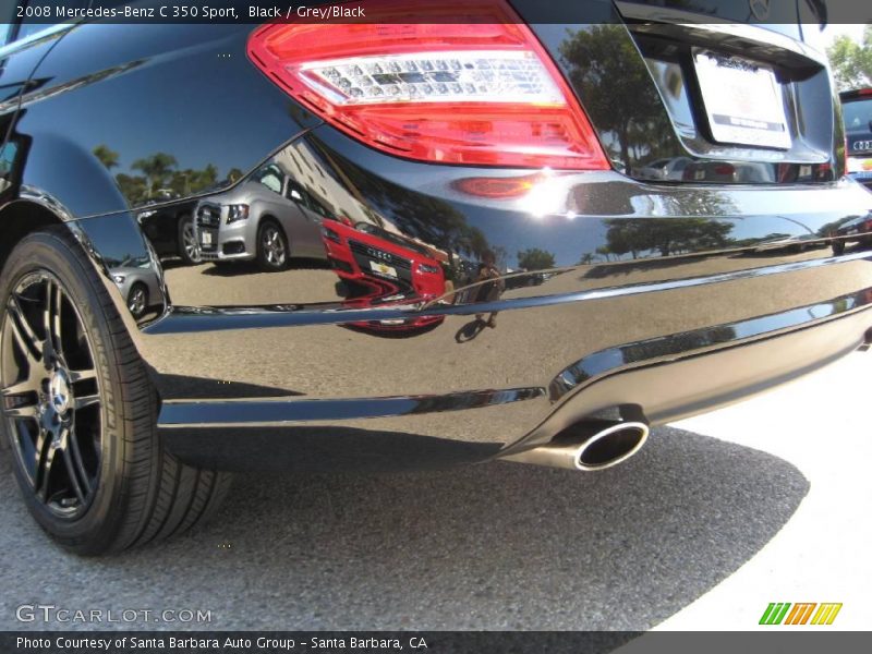 Black / Grey/Black 2008 Mercedes-Benz C 350 Sport
