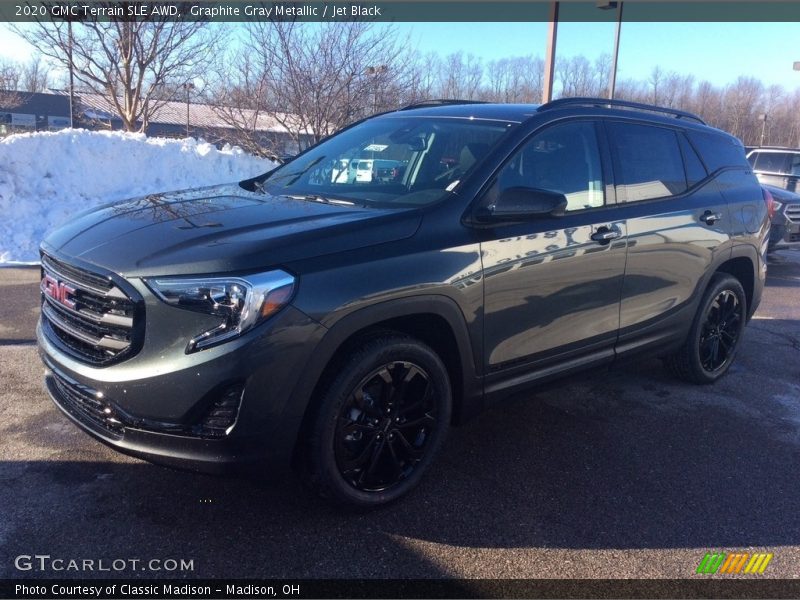 Graphite Gray Metallic / Jet Black 2020 GMC Terrain SLE AWD