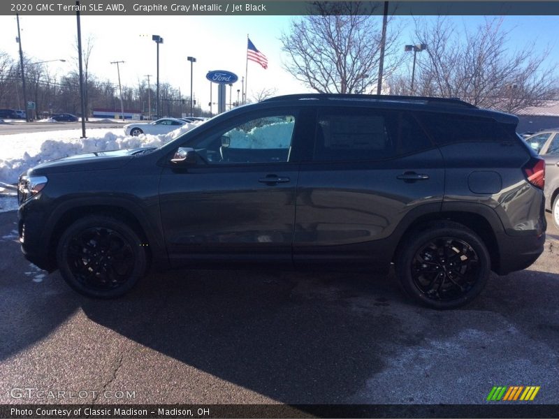 Graphite Gray Metallic / Jet Black 2020 GMC Terrain SLE AWD