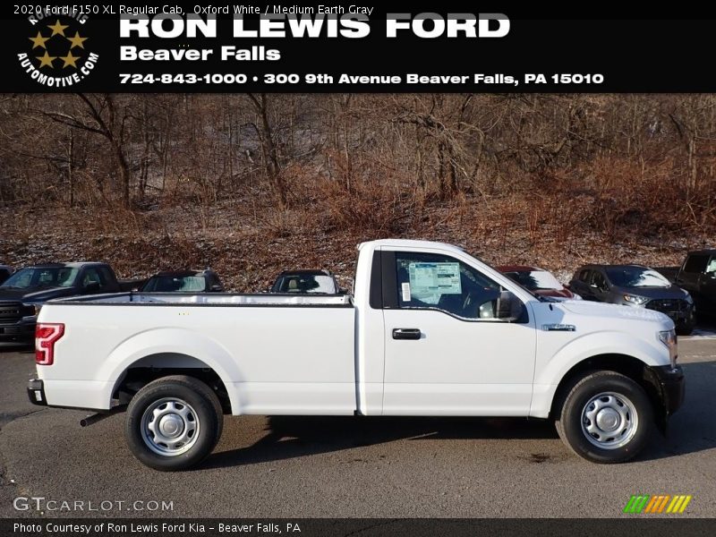 Oxford White / Medium Earth Gray 2020 Ford F150 XL Regular Cab
