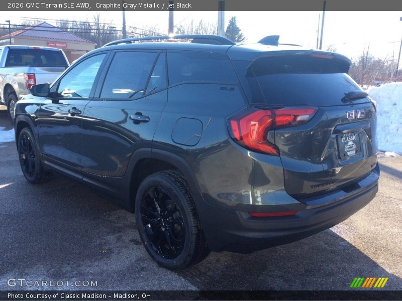 Graphite Gray Metallic / Jet Black 2020 GMC Terrain SLE AWD