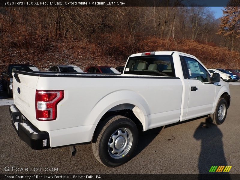 Oxford White / Medium Earth Gray 2020 Ford F150 XL Regular Cab