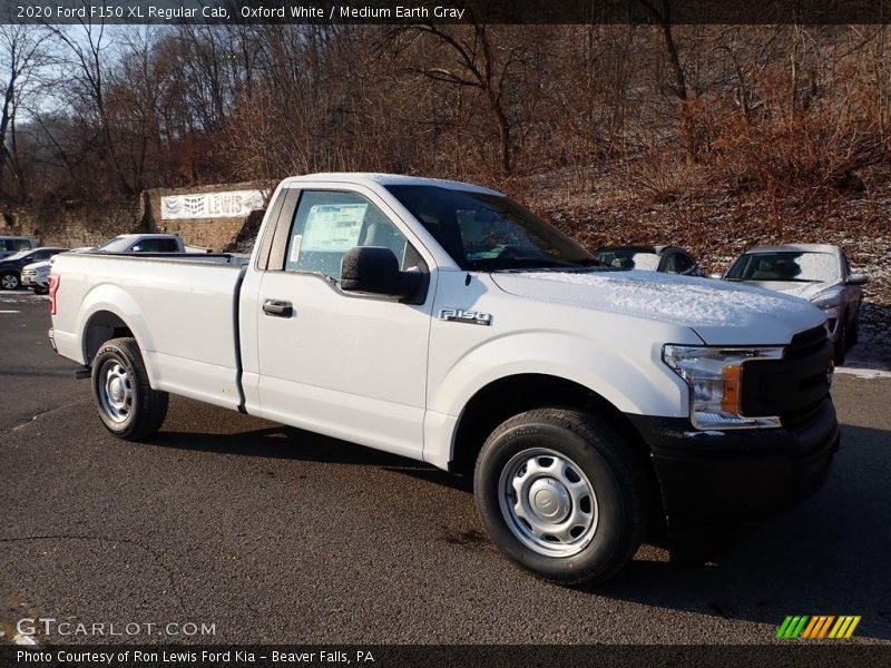 Oxford White / Medium Earth Gray 2020 Ford F150 XL Regular Cab