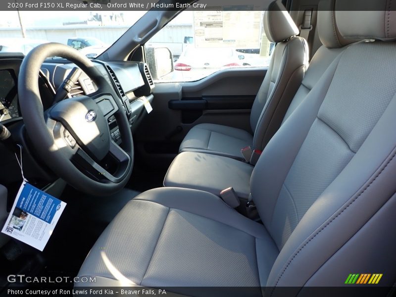Oxford White / Medium Earth Gray 2020 Ford F150 XL Regular Cab