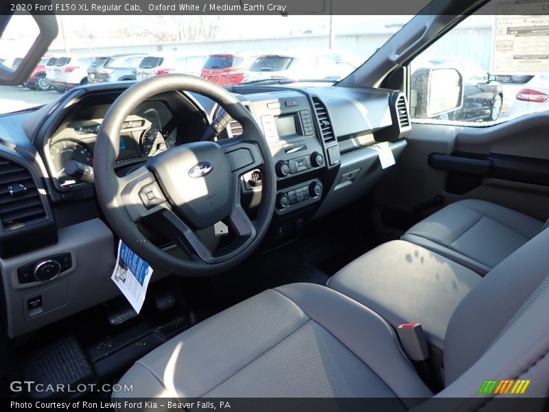 Oxford White / Medium Earth Gray 2020 Ford F150 XL Regular Cab