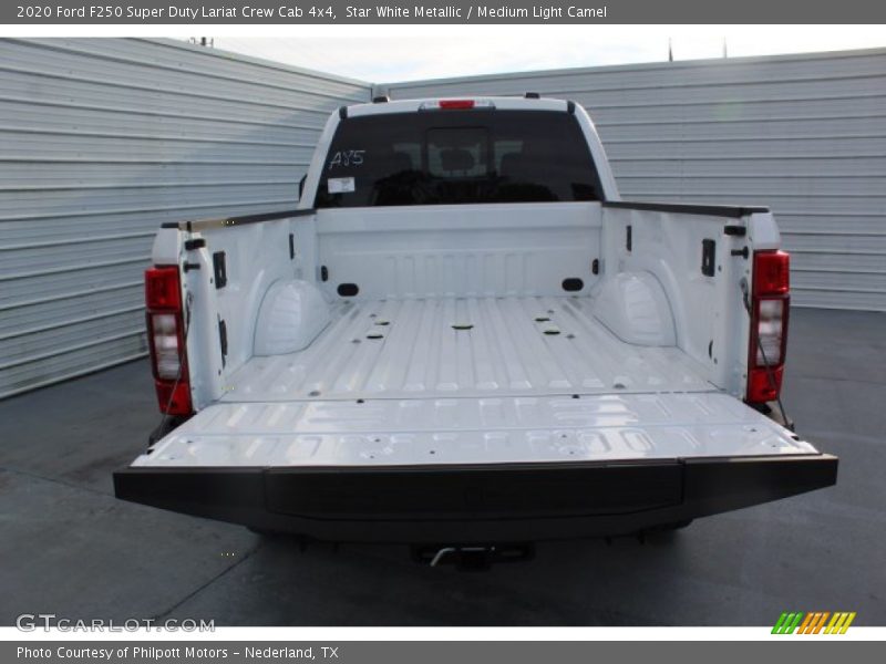 Star White Metallic / Medium Light Camel 2020 Ford F250 Super Duty Lariat Crew Cab 4x4