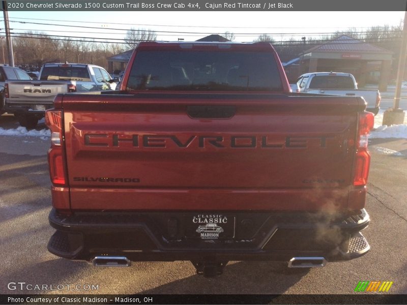 Cajun Red Tintcoat / Jet Black 2020 Chevrolet Silverado 1500 Custom Trail Boss Crew Cab 4x4