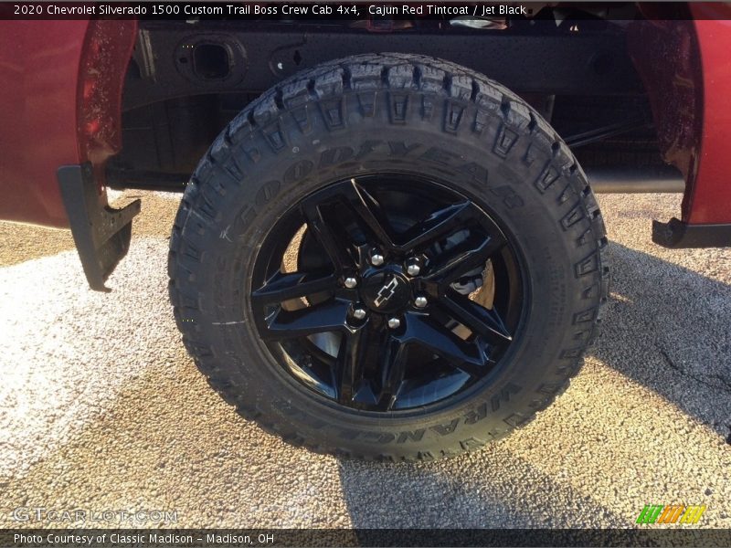 Cajun Red Tintcoat / Jet Black 2020 Chevrolet Silverado 1500 Custom Trail Boss Crew Cab 4x4