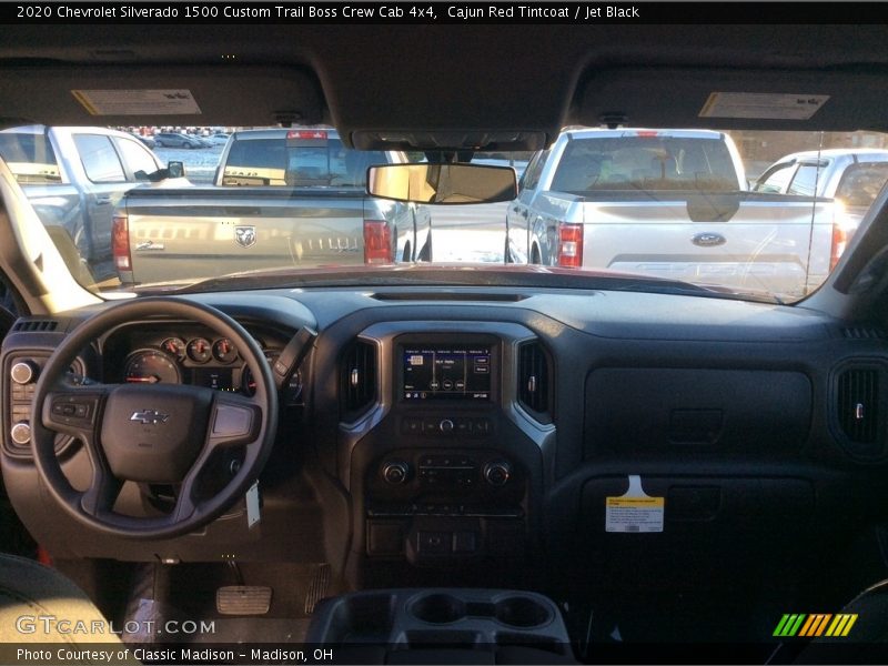 Cajun Red Tintcoat / Jet Black 2020 Chevrolet Silverado 1500 Custom Trail Boss Crew Cab 4x4