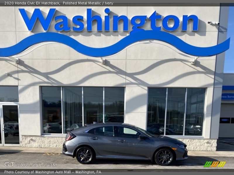 Polished Metal Metallic / Ivory 2020 Honda Civic EX Hatchback