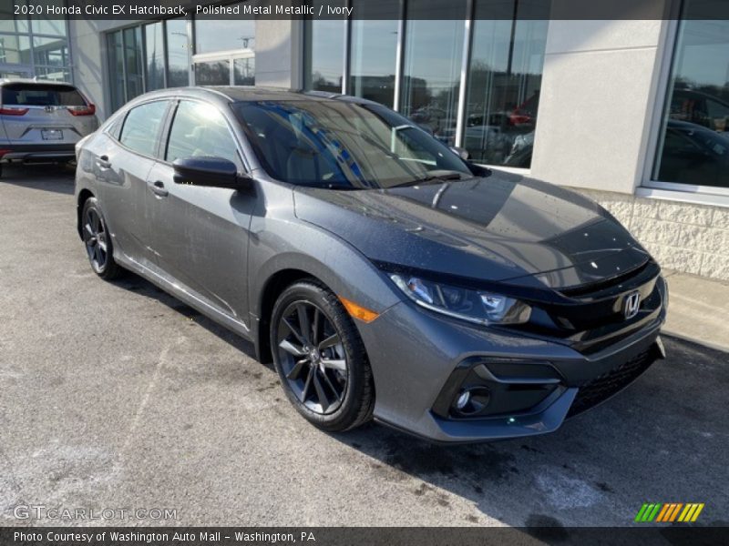 Polished Metal Metallic / Ivory 2020 Honda Civic EX Hatchback