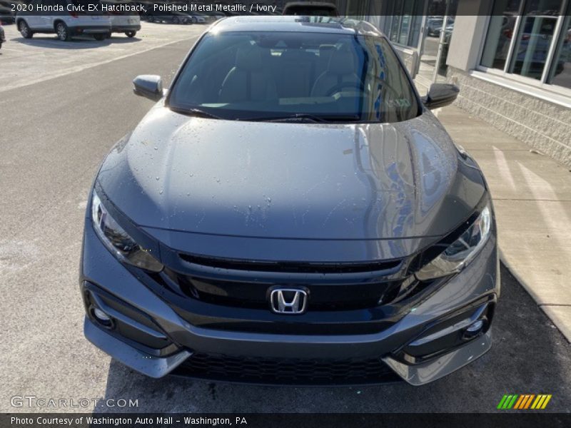 Polished Metal Metallic / Ivory 2020 Honda Civic EX Hatchback