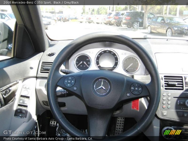 Black / Grey/Black 2008 Mercedes-Benz C 350 Sport