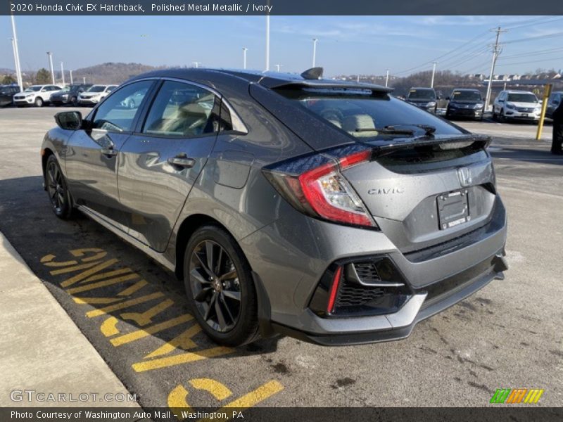 Polished Metal Metallic / Ivory 2020 Honda Civic EX Hatchback
