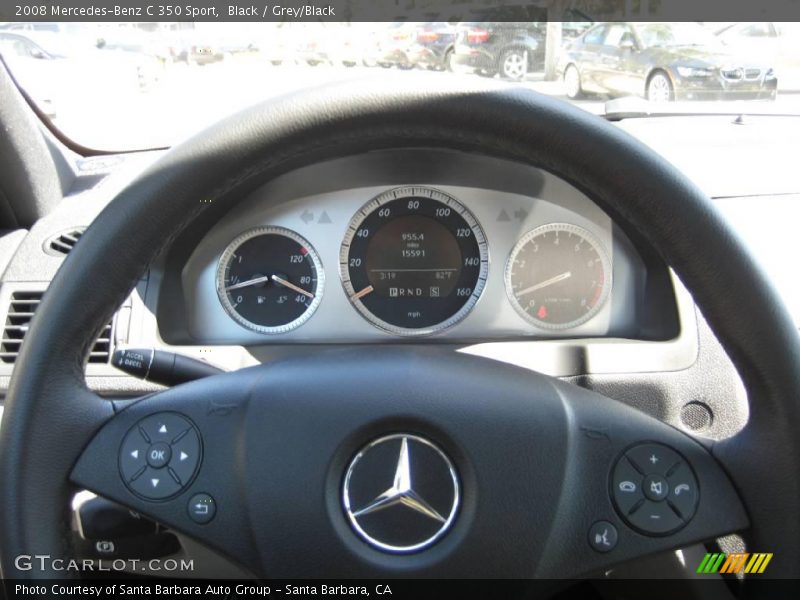 Black / Grey/Black 2008 Mercedes-Benz C 350 Sport