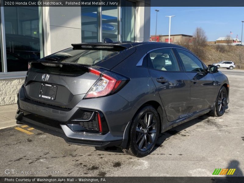 Polished Metal Metallic / Ivory 2020 Honda Civic EX Hatchback