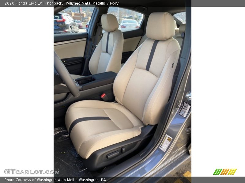 Polished Metal Metallic / Ivory 2020 Honda Civic EX Hatchback
