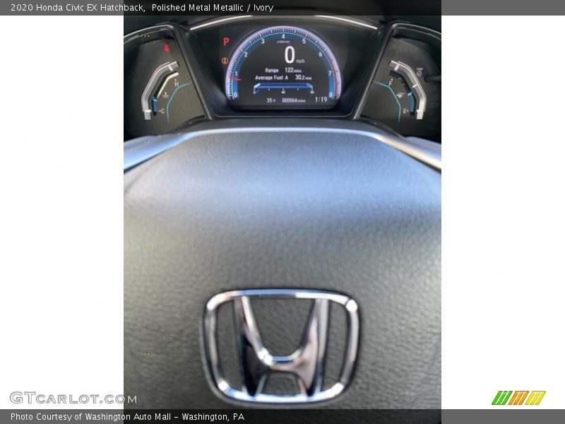 Polished Metal Metallic / Ivory 2020 Honda Civic EX Hatchback
