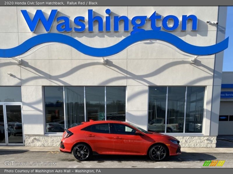 Rallye Red / Black 2020 Honda Civic Sport Hatchback