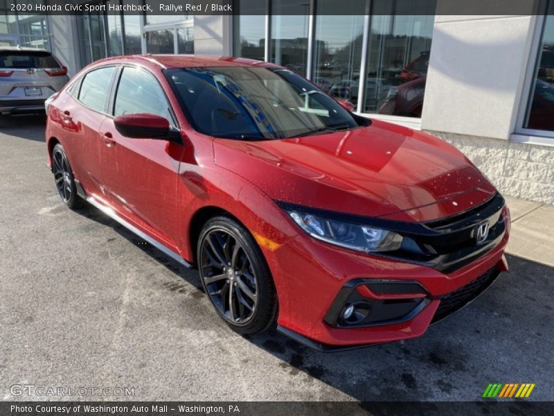 Rallye Red / Black 2020 Honda Civic Sport Hatchback