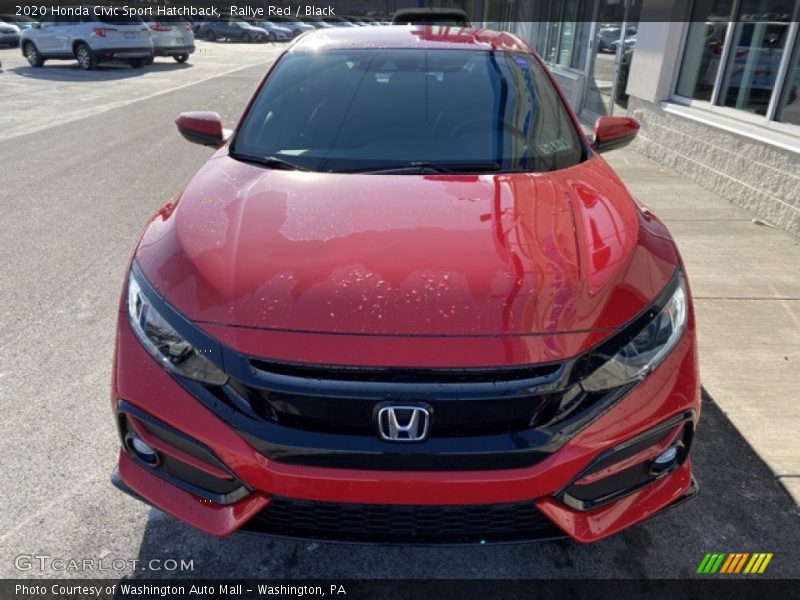 Rallye Red / Black 2020 Honda Civic Sport Hatchback