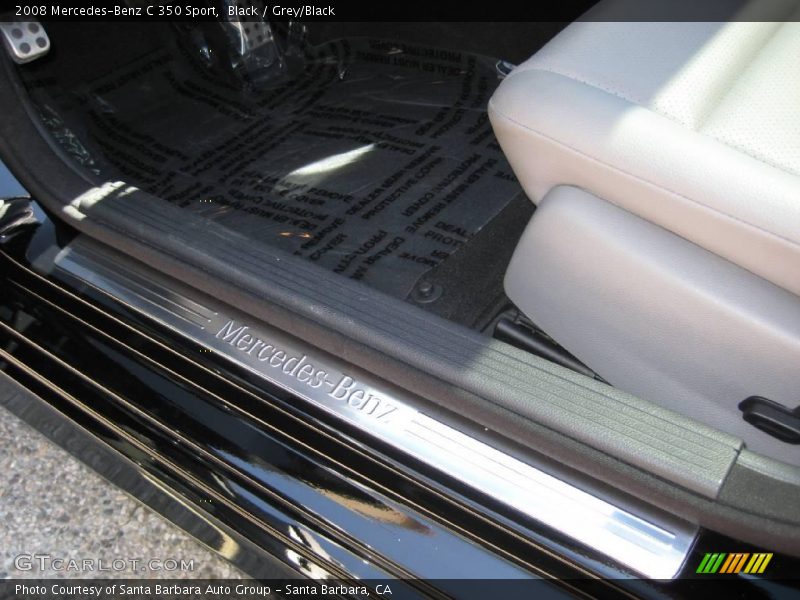 Black / Grey/Black 2008 Mercedes-Benz C 350 Sport
