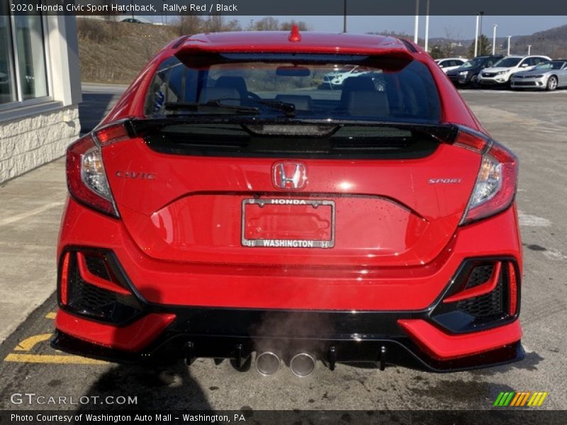 Rallye Red / Black 2020 Honda Civic Sport Hatchback