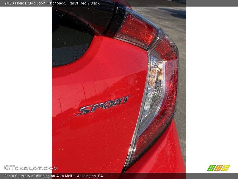 Rallye Red / Black 2020 Honda Civic Sport Hatchback