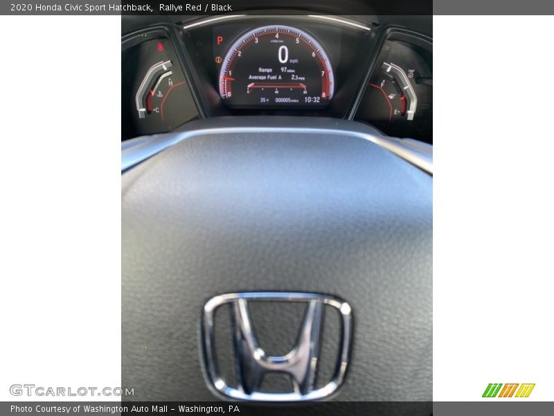 Rallye Red / Black 2020 Honda Civic Sport Hatchback