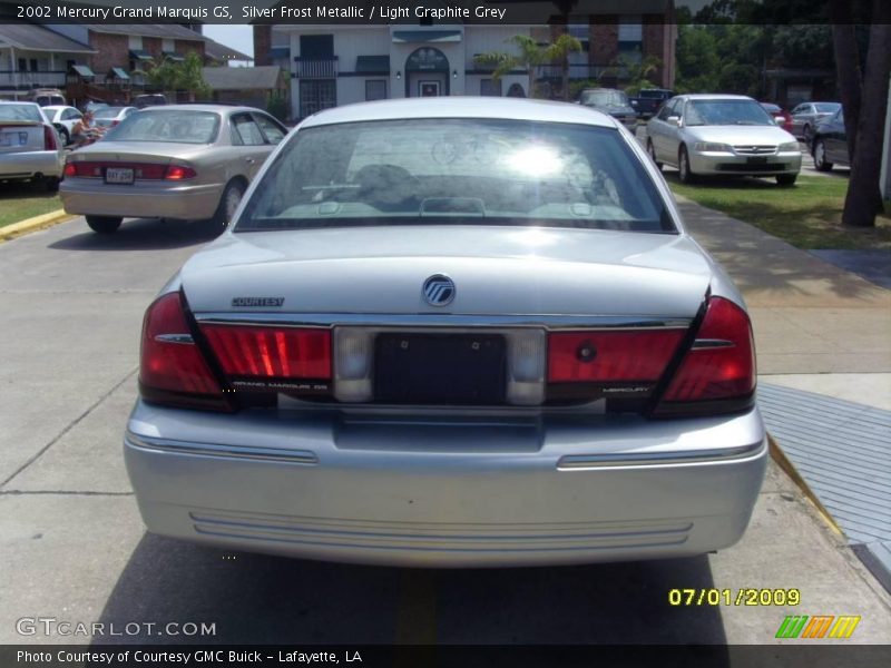 Silver Frost Metallic / Light Graphite Grey 2002 Mercury Grand Marquis GS