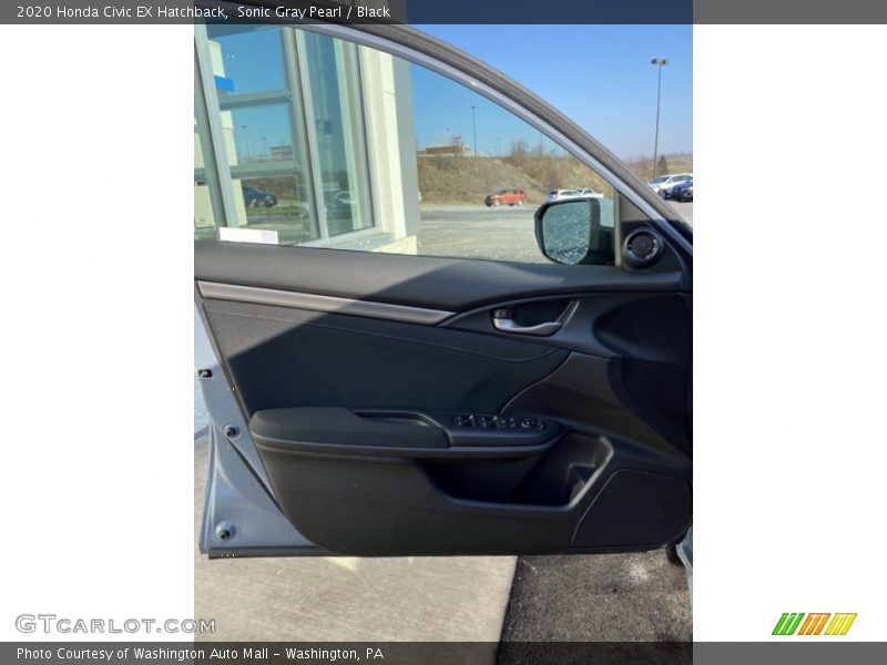 Sonic Gray Pearl / Black 2020 Honda Civic EX Hatchback