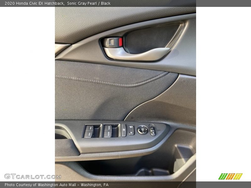 Sonic Gray Pearl / Black 2020 Honda Civic EX Hatchback