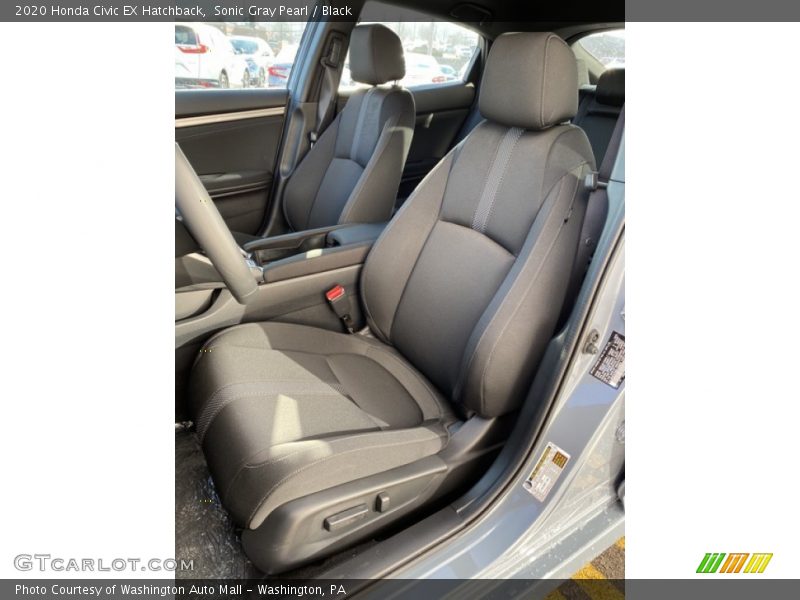 Sonic Gray Pearl / Black 2020 Honda Civic EX Hatchback