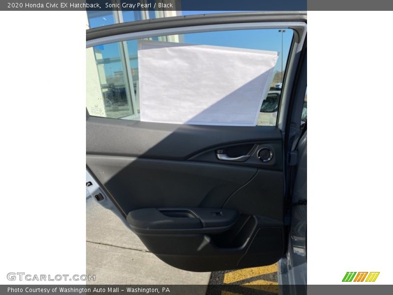 Sonic Gray Pearl / Black 2020 Honda Civic EX Hatchback