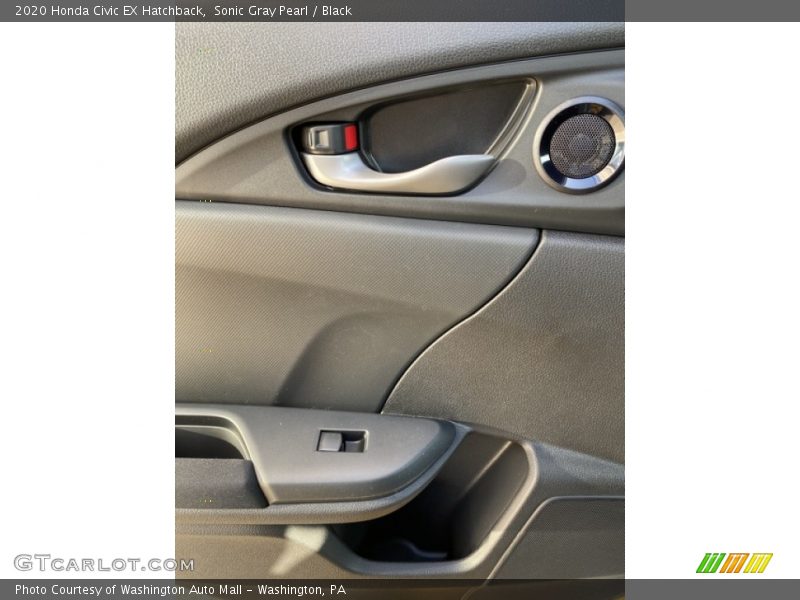 Sonic Gray Pearl / Black 2020 Honda Civic EX Hatchback