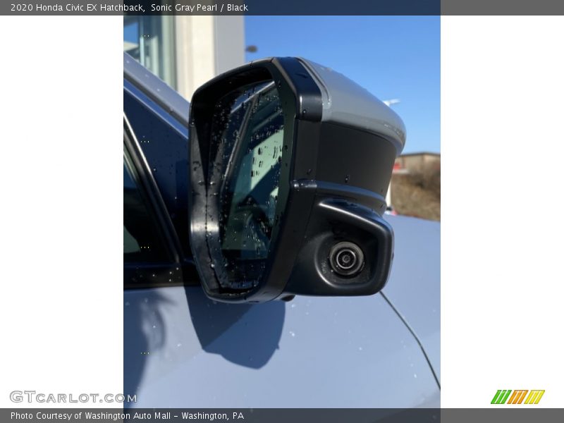 Sonic Gray Pearl / Black 2020 Honda Civic EX Hatchback