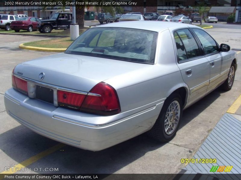 Silver Frost Metallic / Light Graphite Grey 2002 Mercury Grand Marquis GS