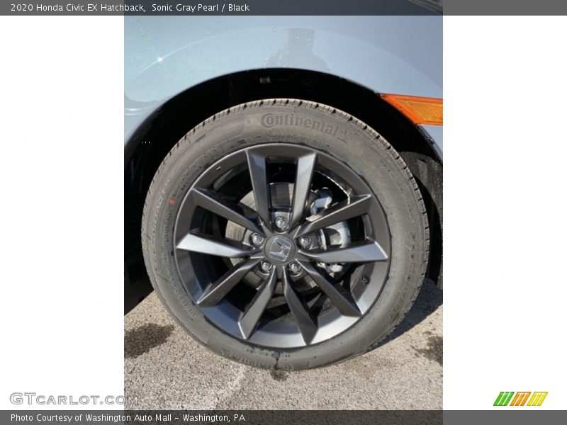 Sonic Gray Pearl / Black 2020 Honda Civic EX Hatchback